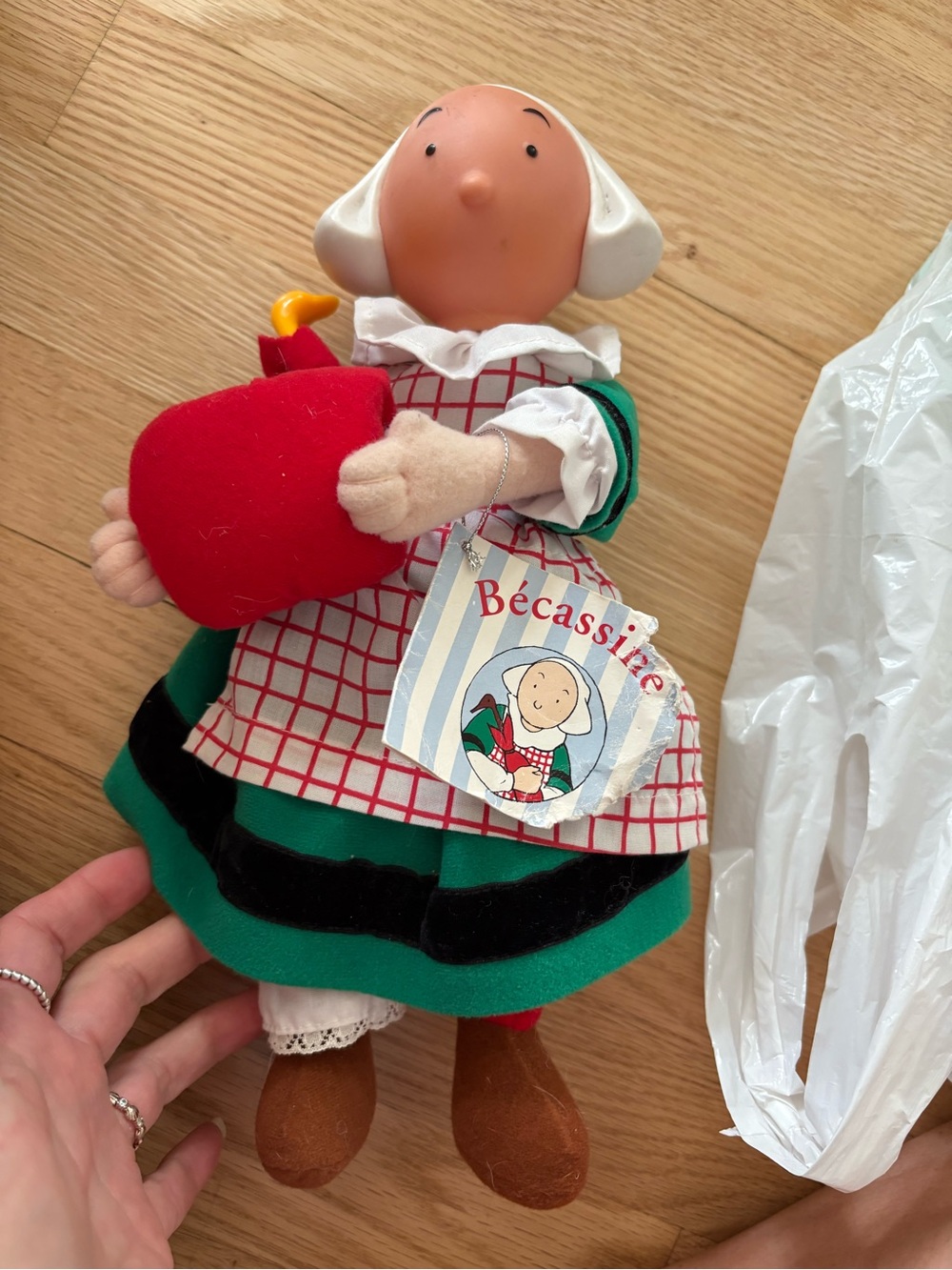 Vintage Becassine doll France ( tag poor condition)